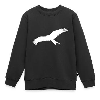Rot-Milan - Kinder Premium Organic Sweatshirt - Schwarz - Vorne - AI Model Kid Female (0cm)