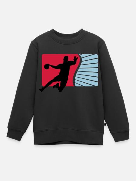 handball - Kinder Premium Organic Sweatshirt - Schwarz