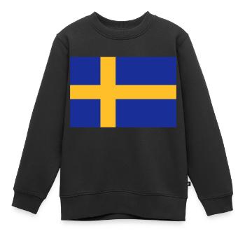 drapeau_suede - Kinder Premium Organic Sweatshirt - Schwarz - Vorne - AI Model Kid Female (0cm)