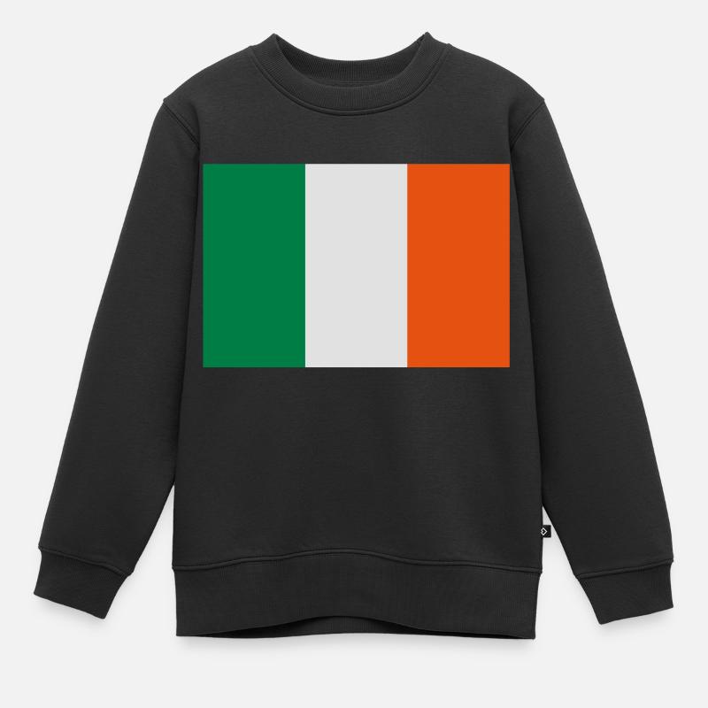 drapeau_irlande - Sweat Premium enfant bio - noir