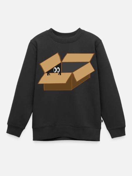 Agent Eye dans le carton - Sweat Premium enfant bio - noir