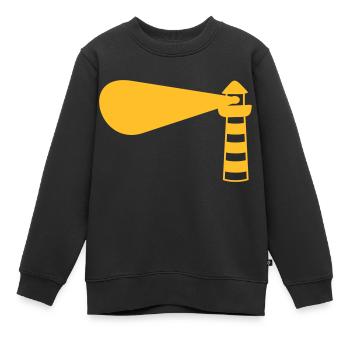 Light Tower Design - Kinder Premium Organic Sweatshirt - Schwarz - Vorne - AI Model Kid Female (0cm)