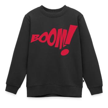 Boom 1c style de bande dessinée Comic - Sweat Premium enfant bio - noir - Devant - AI Model Kid Female (0cm)