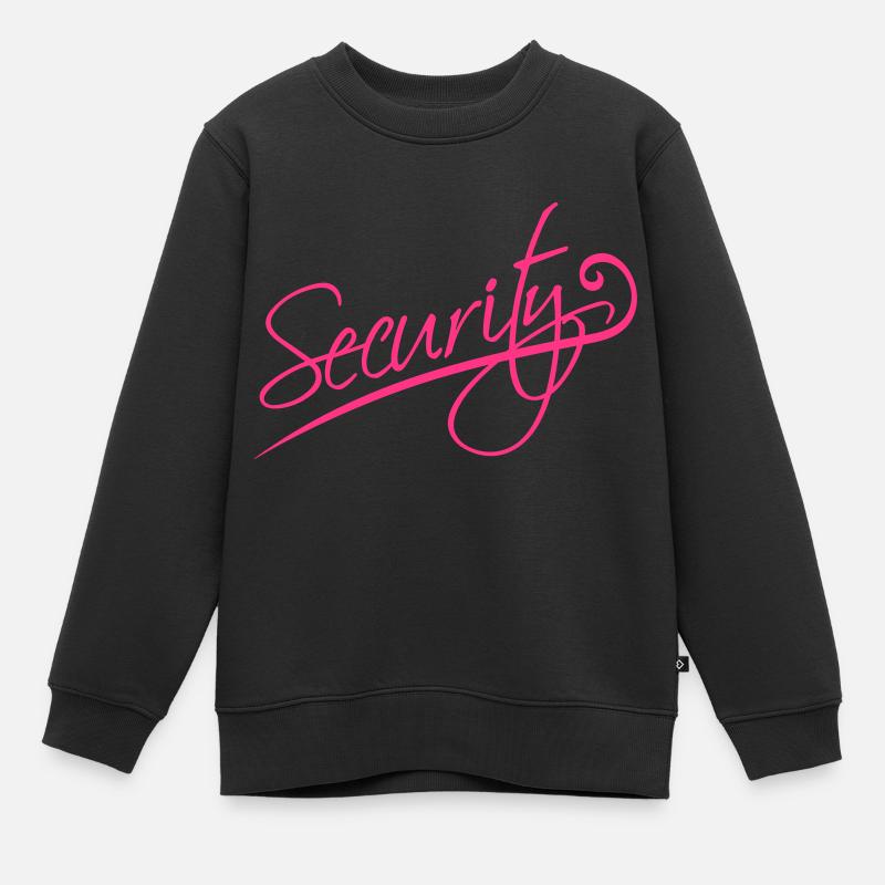 Security - Kinder Premium Organic Sweatshirt - Schwarz