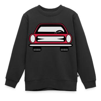 Auto Wagen Fahrzeug grill - Kinder Premium Organic Sweatshirt - Schwarz - Vorne - AI Model Kid Female (0cm)