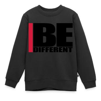 Cool Be Different Logo - Kinder Premium Organic Sweatshirt - Schwarz - Vorne - AI Model Kid Female (0cm)