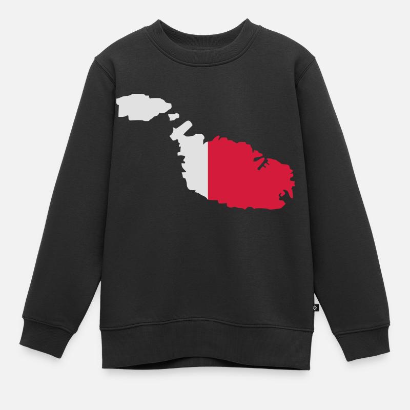 Malte - Sweat Premium enfant bio - noir