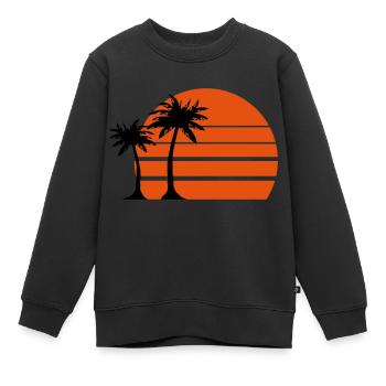 insel - Kinder Premium Organic Sweatshirt - Schwarz - Vorne - AI Model Kid Female (0cm)