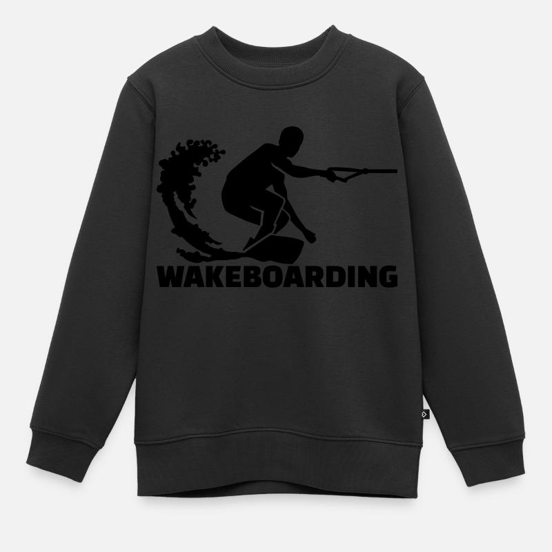 Wakeboarding - Kinder Premium Organic Sweatshirt - Schwarz