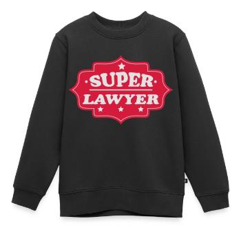 Super lawyer - Kinder Premium Organic Sweatshirt - Schwarz - Vorne - AI Model Kid Female (0cm)