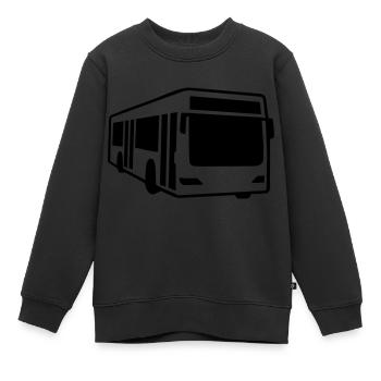 Bus - Kinder Premium Organic Sweatshirt - Schwarz - Vorne - AI Model Kid Female (0cm)