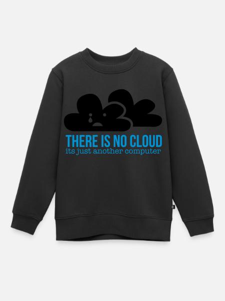 cloud - Kinder Premium Organic Sweatshirt - Schwarz