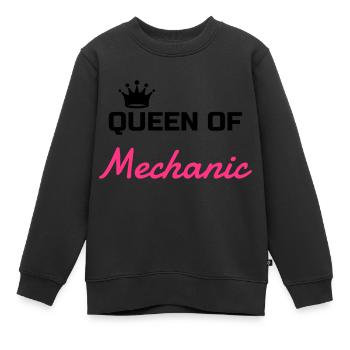 Mechanik / Mechaniker / Auto / Garage - Kinder Premium Organic Sweatshirt - Schwarz - Vorne - AI Model Kid Female (0cm)