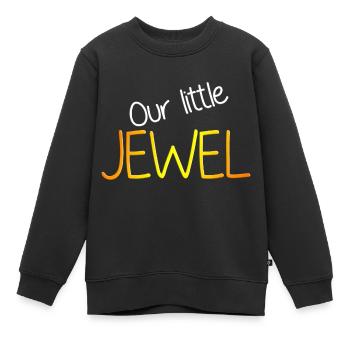 Baby / Juwel / Familie / klein / Toddler - Kinder Premium Organic Sweatshirt - Schwarz - Vorne - AI Model Kid Female (0cm)