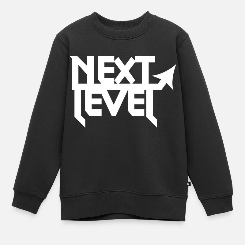 next level w - Sweat Premium enfant bio - noir