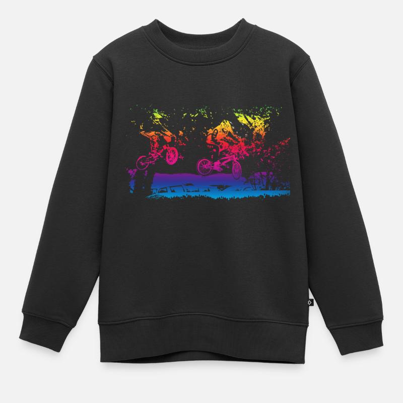 bmx - Sweat Premium enfant bio - noir