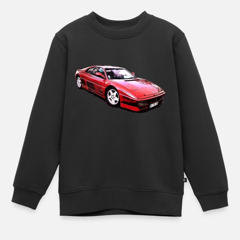 Racing Chris - Cadeau - Idée - Sweat Premium enfant bio - noir