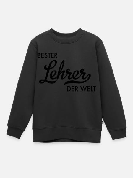 Bester Lehrer der Welt - Kinder Premium Organic Sweatshirt - Schwarz