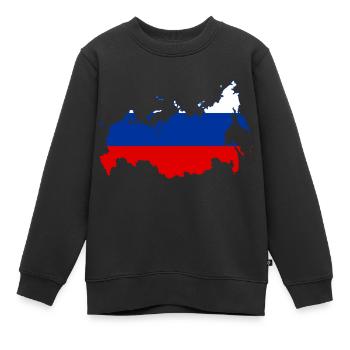 Russland - Kinder Premium Organic Sweatshirt - Schwarz - Vorne - AI Model Kid Female (0cm)