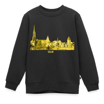 Ulm Münster Baden-Württemberg Metzgerturm Donau - Kinder Premium Organic Sweatshirt - Schwarz - Vorne - AI Model Kid Female (0cm)