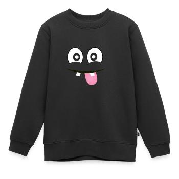 FUN - Kinder Premium Organic Sweatshirt - Schwarz - Vorne - AI Model Kid Female (0cm)