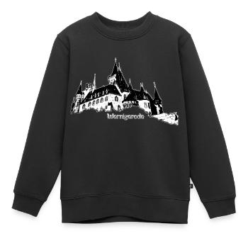 Schloss Wernigerode - Kinder Premium Organic Sweatshirt - Schwarz - Vorne - AI Model Kid Female (0cm)