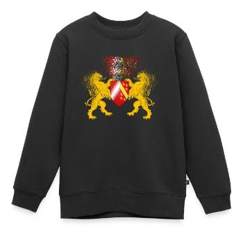 T-Shirt Elsass Lions Blason Omega - Kinder Premium Organic Sweatshirt - Schwarz - Vorne - AI Model Kid Female (0cm)