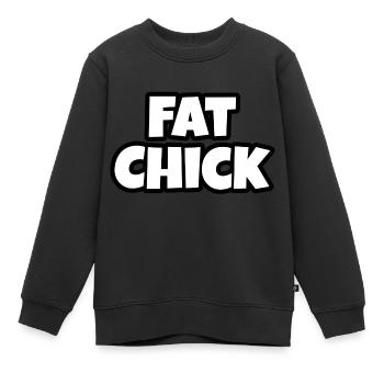 Gros poussin - Sweat Premium enfant bio - noir - Devant - AI Model Kid Female (0cm)