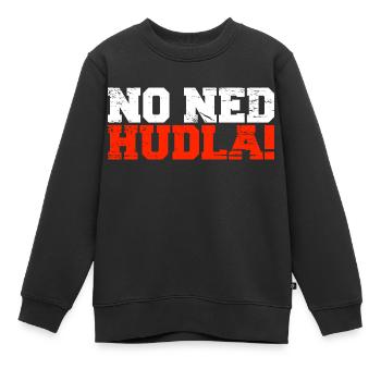 NO NED HUDLA - Sweat Premium enfant bio - noir - Devant - AI Model Kid Female (0cm)