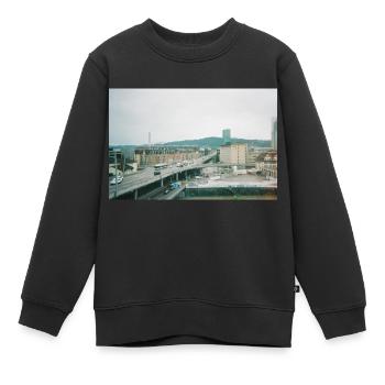 Prime Tower Zürich - Kinder Premium Organic Sweatshirt - Schwarz - Vorne - AI Model Kid Female (0cm)