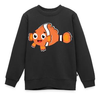 Clownfisch - Kinder Premium Organic Sweatshirt - Schwarz - Vorne - AI Model Kid Female (0cm)