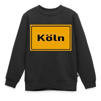 Cologne - Sweat Premium enfant bio - noir - Devant - AI Model Kid Female (0cm)