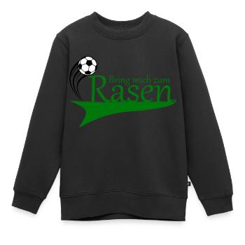 Bring mich zum Rasen - Kinder Premium Organic Sweatshirt - Schwarz - Vorne - AI Model Kid Female (0cm)