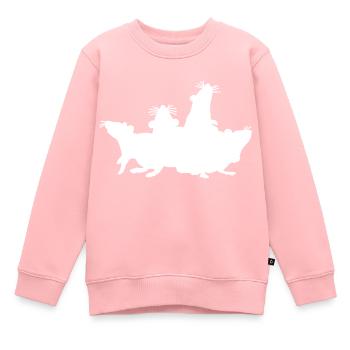 Ratpack Rats Motif - Kids Premium Organic Sweatshirt - rose - Front - AI Model Kid Female (0cm)