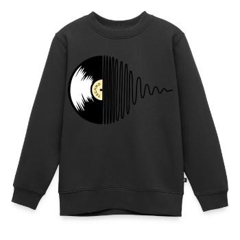 Techno Platte - Kinder Premium Organic Sweatshirt - Schwarz - Vorne - AI Model Kid Female (0cm)