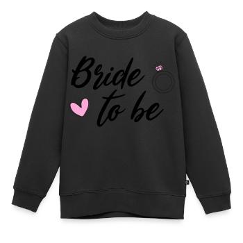 Future mariée - Enterrement de vie de garçon - Sweat Premium enfant bio - noir - Devant - AI Model Kid Female (0cm)