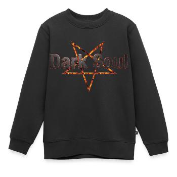 Dark Soul - Kids Premium Organic Sweatshirt - black - Front - AI Model Kid Female (0cm)