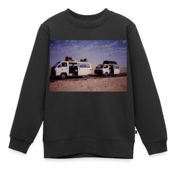 Car - Kinder Premium Organic Sweatshirt - Schwarz - Vorne - AI Model Kid Female (0cm)