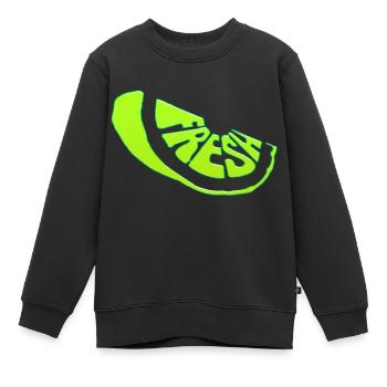 Frische frische süße Natur kühle Sommerfrüchte - Kinder Premium Organic Sweatshirt - Schwarz - Vorne - AI Model Kid Female (0cm)