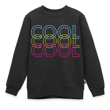 COOL - Kinder Premium Organic Sweatshirt - Schwarz - Vorne - AI Model Kid Female (0cm)