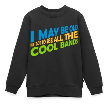 Je suis peut-être vieux - Sweat Premium enfant bio - noir - Devant - AI Model Kid Female (0cm)