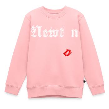 Isaac Newton - Sweat Premium enfant bio - rose - Devant - AI Model Kid Female (0cm)