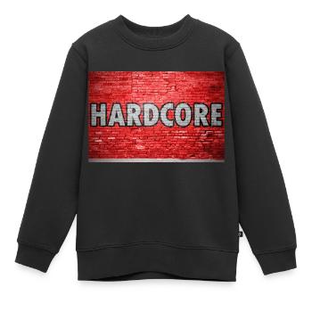 Hardcore Ziegelsteinmauer Graffiti - Kinder Premium Organic Sweatshirt - Schwarz - Vorne - AI Model Kid Female (0cm)