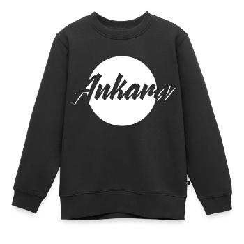 Ankara - Sweat Premium enfant bio - noir - Devant - AI Model Kid Female (0cm)
