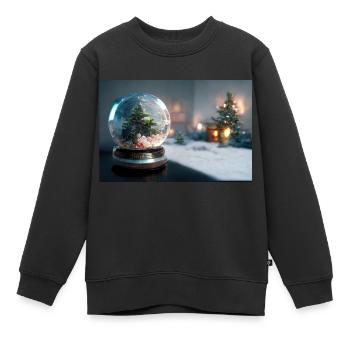 Noël 10 - Sweat Premium enfant bio - noir - Devant - AI Model Kid Female (0cm)