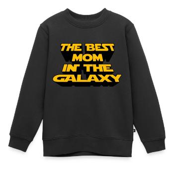 DIE BESTE MUTTER IN DER GALAXIE - Kinder Premium Organic Sweatshirt - Schwarz - Vorne - AI Model Kid Female (0cm)