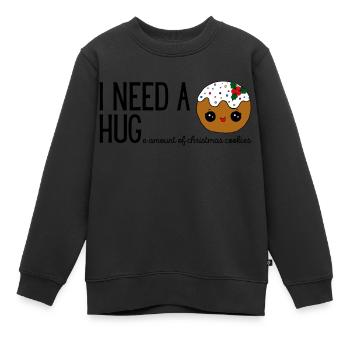I NEED A HUGe amount of christmas cookies black - Kinder Premium Organic Sweatshirt - Schwarz - Vorne - AI Model Kid Female (0cm)