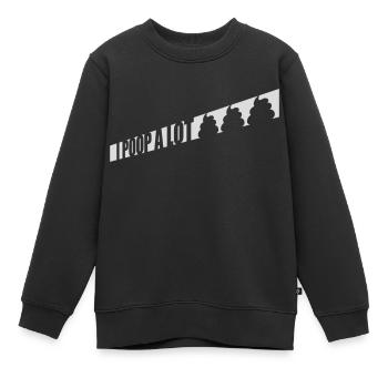 Je fais beaucoup caca - Sweat Premium enfant bio - noir - Devant - AI Model Kid Female (0cm)