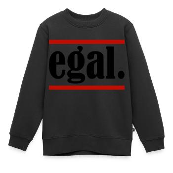 egal. - Kinder Premium Organic Sweatshirt - Schwarz - Vorne - AI Model Kid Female (0cm)