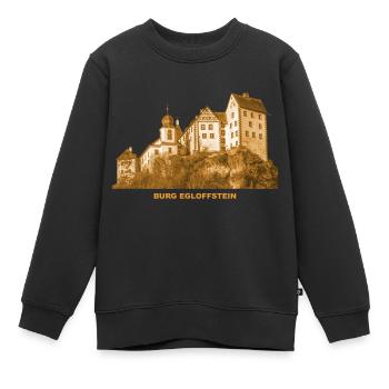 Château d’Egloffstein Haute-Franconie Bavière - Sweat Premium enfant bio - noir - Devant - AI Model Kid Female (0cm)